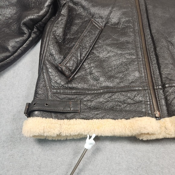 Vintage USAF Pilot Jacket Type G8 XL Genuine Sheepskin Lining Made In Turkey - Picture 9 of 16